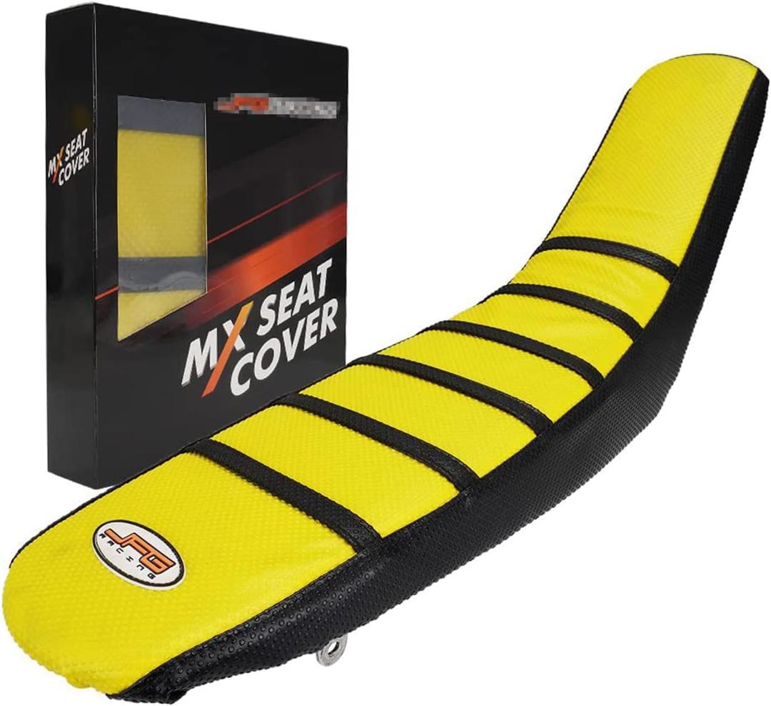 AnXin DRZ400 Seat Cover,Dirt Bike Seat Cover Gripper Soft Rubber for DRZ400 DRZ400E DRZ400S DRZ400SM All Year Yellow