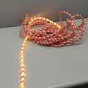 Joiedomi 40FT LED Candy Cane Rope Lights, Waterproof Outdoor 360 LED Christmas Decor Lights for Garden Yard Party Xmas Christmas Holiday Decorations (Red & Warm White)