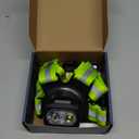 500LM High-Visibility Running Lights for Runners, Adjustable 45 Beam & 360 Reflective Vest, IPX4 Waterproof Running Vest Light for Night Walking/Cycling/Jogging, 3.5-20Hrs Runtime