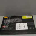 Wireless Keyboard and Mouse Combo, 2.4G Full Size Wave Keys Ergonomic Keyboard with Wrist Rest and 3-Level DPI Adjustable Wireless Ergonomic Mouse for Windows, Mac OS Desktop/Laptop/PC(Black)