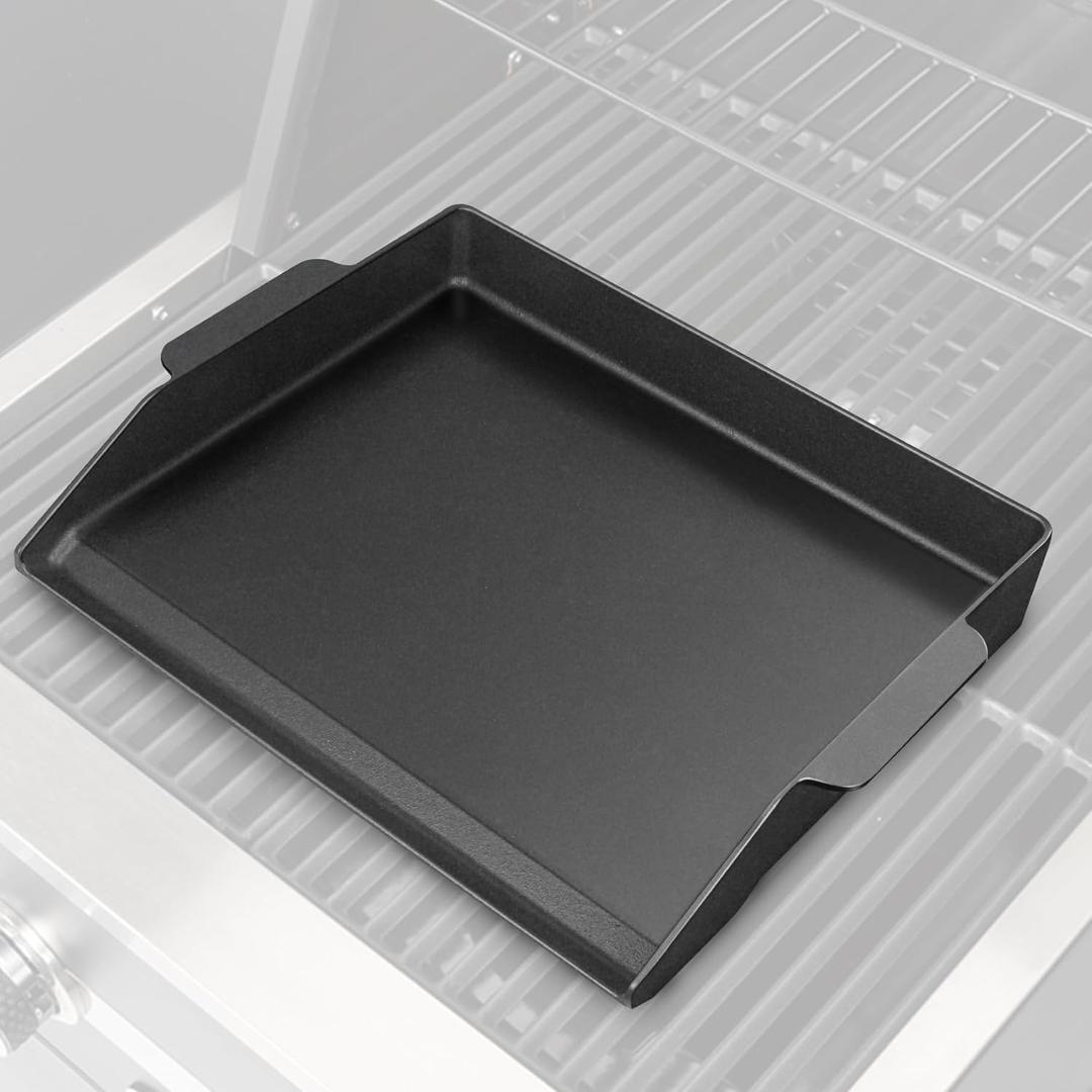 Griddle for Gas Grill, 23" X 16" Universal Cast Iron Griddle Insert for Weber Nexgrill Gas Stove Flat Top Charcoal Electric Grill Plate Outdoor Cooking Pan Camping Teppanyaki BBQ Accessory Griddle for Gas Grill, 23" X 16" Universal Cast Iron Griddle Insert for Weber Nexgrill Gas Stove Flat Top Charcoal Electric Grill Plate Outdoor Cooking Pan Camping Teppanyaki BBQ Accessory