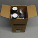 RACETOP 12 oz Paper Coffee Cups,100 Pack Black Disposable Coffee Cups with Lids, Sleeves and Stirring Sticks, 12 oz Hot Coffee Cup for Hot Drinks, Parties, Picnic, Travel, and Events