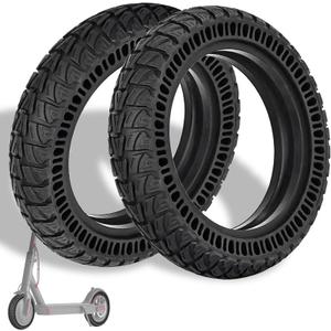 50/75-6.1 Off-road Tire, Upgraded Size 9x2.25 Solid Tire Replacement for All 8.5x2.0 inch Original Tires, Fit for VOLPAM SP06, Hover 1 Journey, Gotrax GXL V2 Electirc Scooter Tyre