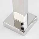 TocTen Bath Towel Rack - Square Base Thicken SUS304 Stainless Steel Towel Bar for Bathroom, Bathroom Accessories Towel Rod Heavy Duty Wall Mounted Towel Holder. (Chrome, 12)