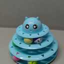 UPSKY Cat Toy Roller 3-Level Turntable Cat Toys Balls with Six Colorful Balls Interactive Kitten Fun Mental Physical Exercise Puzzle Kitten Toys.