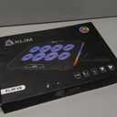 KLIM V8 Gaming Laptop Cooling Pad with 8 Fans + New Version + Gaming Laptop Cooler + Stable RGB Laptop Stand with Fan + Compatible up to 17" + 2 USB Ports + Phone Holder + 5 Year Assurance