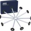 XiKe 10 Pack Black 2" Nylon Garage Door Roller 7" Stem, Quiet/Durable and High Load, Use 6200-2RS Double Seals Precision Bearings