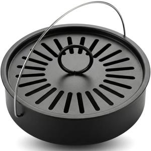Mosquito Coil Holder with Anti-Scald Design, Stainless Steel, Black, for Home and Camping (Black)