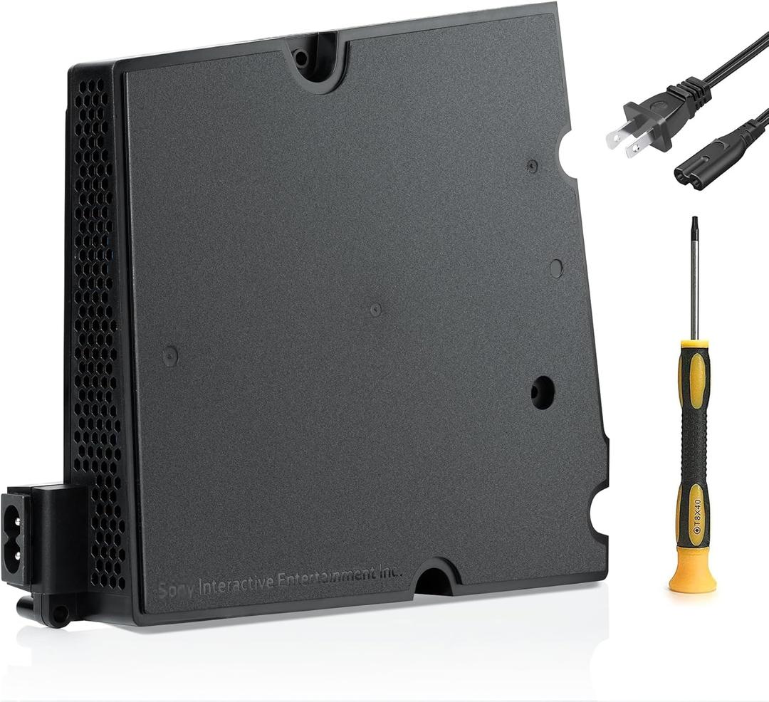 for PS5 Slim Power Supply with Sony PlayStation 5 PS5 Slim CFI-2000 Console Host Source Replacement with AC Adapter Console Power Adapter with Power Cord