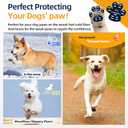 Aqumax Dog Paw Protector Gripper Traction Pads,Dog Paw Covers,Foot Stickers in Summer Hot/Winter Cold Pavement,Dog Shoes Booties Socks Replacement,12 Sets (48 pcs) XXL Black