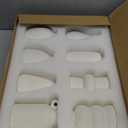 Set of 12 White Ceramic Vase for Pampas Grass Flowers, Japandi Small Vases in Bulk for Wedding Centerpieces, Shelf and Table Decorations, Living Room and Bedroom Decor, DIY Gift