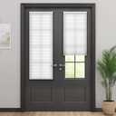 LazBlinds Cordless Cellular Shades for French Doors, No Drill French Door Blinds for Privacy, Light Filtering Honeycomb Shades for Front Door Patio Sliding Glass Door, 1 Pack, 12" W x 40" H, White