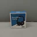 AOC Wireless Headset with Mic for Work, Bluetooth 5.4 Headphones with Noise Canceling Microphone, USB C, 30H, Clear Calls & Mic Mute for PC, Laptop, Cell Phones, Zoom - Black