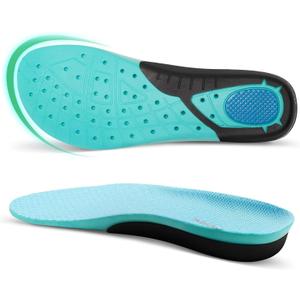 OrthoComfoot Women's Wide Plantar Fasciitis Inserts, Breathable Comfort Arch Support Insoles for Diabetes & Flat Feet, 240LBS+ Heavy-Duty Adjustable TPU, Work Boot Orthotic Insoles, Size 8 Women