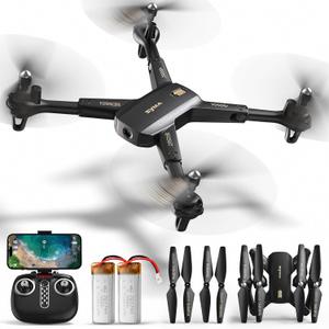 SYMA Drone with Camera 1080P HD FPV Cameras Remote Control Toys RC Quadcopter Helicopter Gifts for Boys Girls Adults Beginners with Altitude Hold, Headless Mode, One Key Start, 3D Flips 2 Batteries (Black)