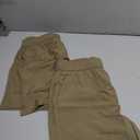 2 x ODODOS Men's Athletic Shorts with Pockets 5" Quick Dry Lightweight Workout Gym Running Shorts, Tan, Small