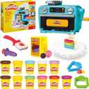 Play-Doh Super Slice Cake Playset, Toy Oven with Play Kitchen Accessories & 11 Modeling Compound Cans, Kids Arts & Crafts, Ages 3+