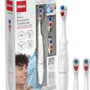 RCA Sonic Revolution Electric Toothbrush for Adults  Battery Powered Sonic Toothbrush with High-Frequency Vibration, Spin Brush Action, Soft Bristles & Extra Brush Heads