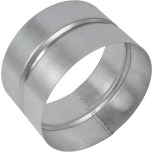 5 Inch Galvanized Metal Duct Connector for HVAC Ducting - Round Ventilation Pipe Fitting Adapter - Coupling and Extension - Metal Duct Vent Coupler - For Dryer Pipe, Duct Elbow, Duct Splitter