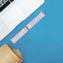 Resin Watch Band Compatible with Fitbit Versa 4/Sense 2/Versa 3/Sense 1, Lightweight Adjustable Fashion Bracelet Wristband Replacement for Women Men with Stainless Metal Buckle