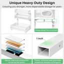 Kitstorack Under Sink Organizer, 2-Pack 3-Tier Height Adjustable Thickened Metal Pull out Cabinet Organizer Shelf, Slide out Storage Drawer Rack for Bathroom Kitchen Pantry Home Laundry Organization