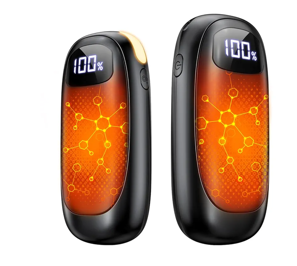 Hand Warmers Rechargeable - 2 Pack Electric Hand Warmers 14000mAh, 16 Hrs Warmth Dual-Sided Heating Max 131℉, 4 Heating Levels Battery Operated Pocket Heater for Raynauds, Hunting, Golf, Camping
