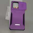 Compatible with Moto G Stylus 5G 2025 Case with Slide Camera Cover+Screen Protector,Military Grade Drop Protection,Heavy Duty Rugged Shockproof Protective Phone Cover,Purple