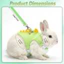 Guinea Pig Harness and Leash Set for Small Pets, Vest Harness with Bell