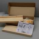 GLEAVI Practical Wooden Floating Shelf Compact Wall Display for Tiny Sundries Storage Rustic Decor for Bedroom Living Room Bathroom Pine Color