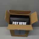Wall Mounted Cash Box with Key Lock and Slot, Secure Money Collection Box with Prints, Metal Donation Box for Home, Office, Outdoor, Business, Farm Stand, Self-Serve Kiosk