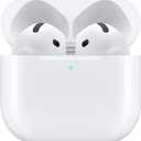 Apple AirPods 4 Wireless Earbuds, Bluetooth Headphones, Personalized Spatial Audio, Sweat and Water Resistant, USB-C Charging Case, H2 Chip, Up to 30 Hours of Battery Life, Effortless Setup for iPhone