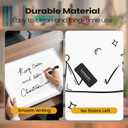 Small Dry Erase Board for Wall, 16" x 12" Double-sided Hanging Whiteboard, Dry Erase White Board with 4 Markers, 4 Magnets and 3 Mini Sticky Notes, Portable Whiteboard for Home, Office, School