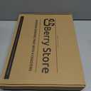 Ottoman Serving Tray | Decorative Coffee Table Tray with Handles  17x13 Inch Wooden Tray with 4 Coasters for Breakfast, Kitchen & Bar (Black)