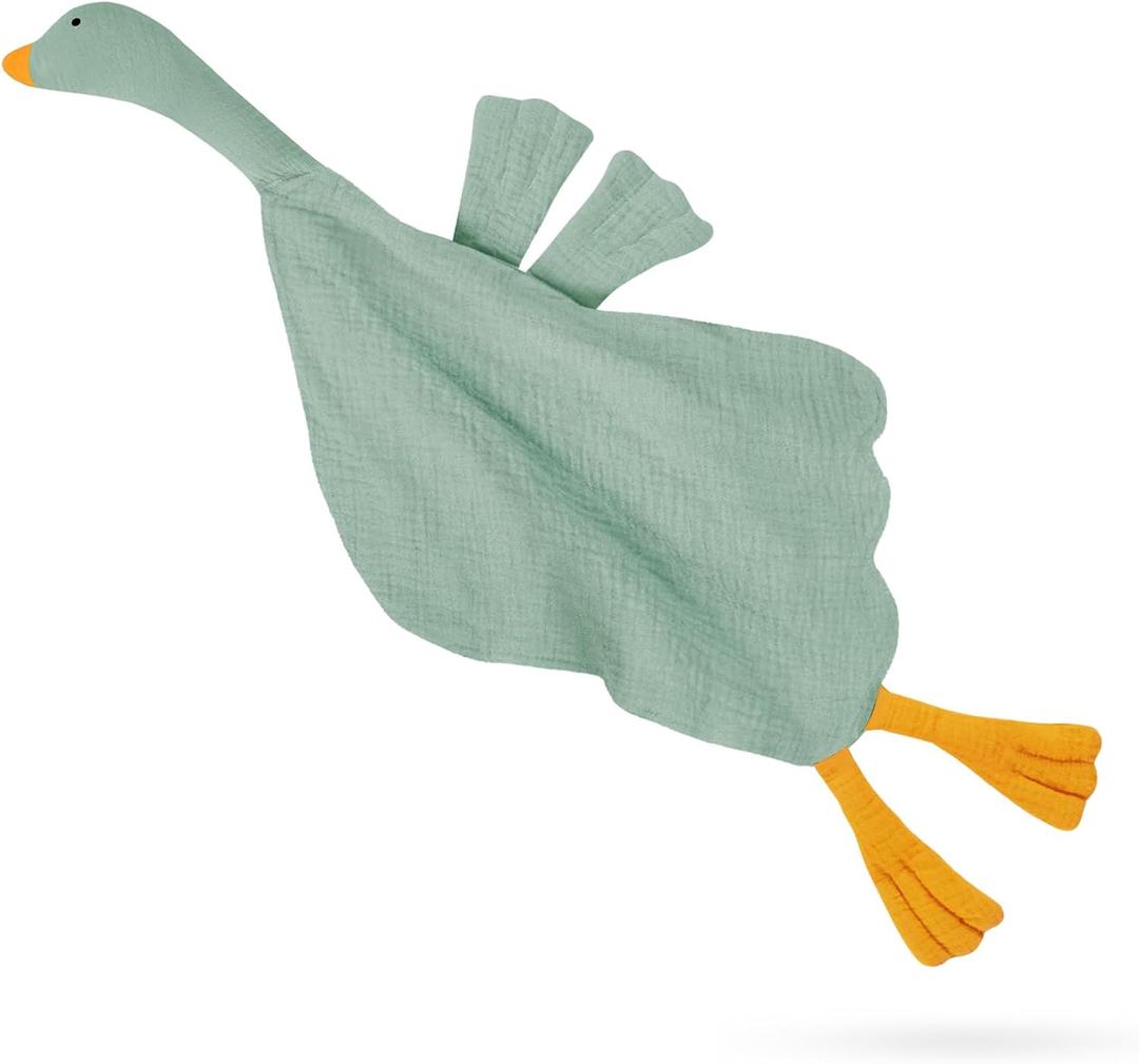 Baby Toys Lovey Blanket Soft Goose Toys for Newborn Essentials 0-6 Months, Sensory Stuffed Animal Security Blanket for Boys and Girls (Goose-Sage) Baby Toys Lovey Blanket Soft Goose Toys for Newborn Essentials 0-6 Months, Sensory Stuffed Animal Security Blanket for Boys and Girls (Goose-Sage)