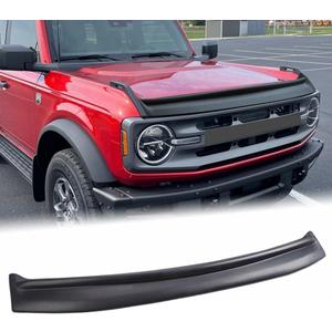Hood Deflector Hood Protector Fit for Ford Bronco 4-Door & 2-Door 2021 2022 2023 2024 2025 Trail Armor Textured Black Hood Guard Shield Bug Deflector