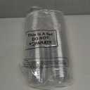 50 Pack 10 oz Clear Plastic Cups with Strawless Sip Lids Disposable Pet Iced Coffee Round Bottom Cup for Iced Coffee Juice Smoothie Cold Beverage Milkshake Bubble