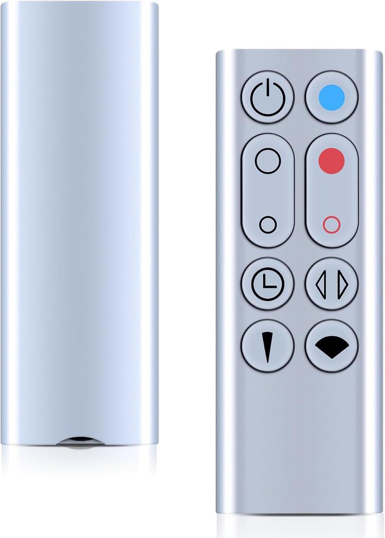 New Replace Remote Control for Dyson Pure Hot+Cool Fan Purifying Heater HP00 HP01, Part NO.967197-13 (Silver)