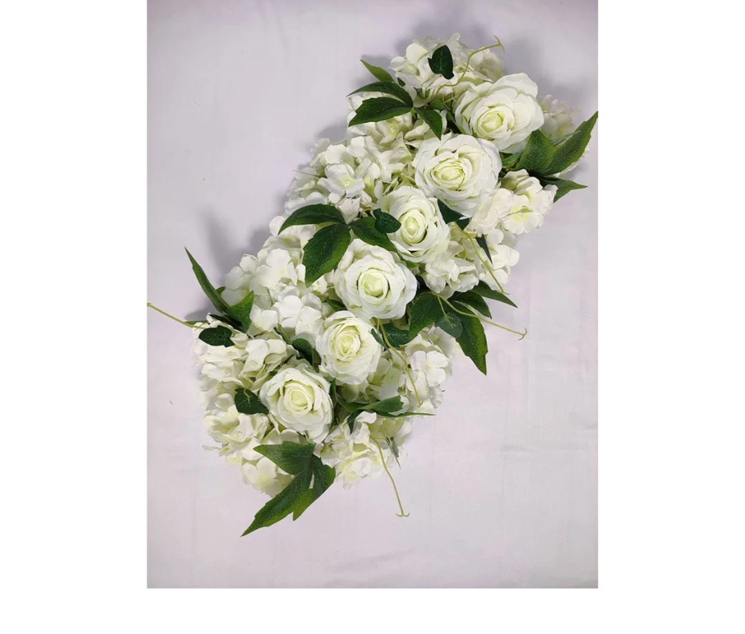 Artificial Rose Peony Hydrangea Arch Flowers for Wedding Decor Wedding Road Cited Flowers Arched Door Flower Row Arches Decor (Color : F)