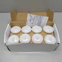 Homemory 24 Pack 3 Flameless Led Floating Candles, 200 Hour White Battery Operate Waterproof Tealights for Cylinder Vases, Centerpieces at Wedding Decor, Party, Pool