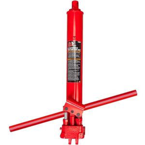 BIG RED Torin Hydraulic Long Ram Jack with Double Piston Pump and Clevis Base (Fits: Garage/Shop Cranes, Engine Hoists, and More): 8Ton (16,000 lb.) Capacity, Red