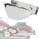 Motorcycle Left Right Side Covers- PSLER Side Covers for VTX 1800 Accessories for VTX 1800 VTX1800 R/S/N/F/T 2002-2008 Chrome
