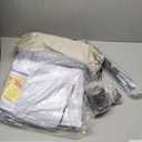 Inflatable Toddler Travel Bed with Tent - Kids Air Mattress with High-Speed Pump - Portable Blow Up Air Cribs with Safety Sides & Carry Bag - Lightweight Camping Tent for Outdoor - khaki & Grey 67inch