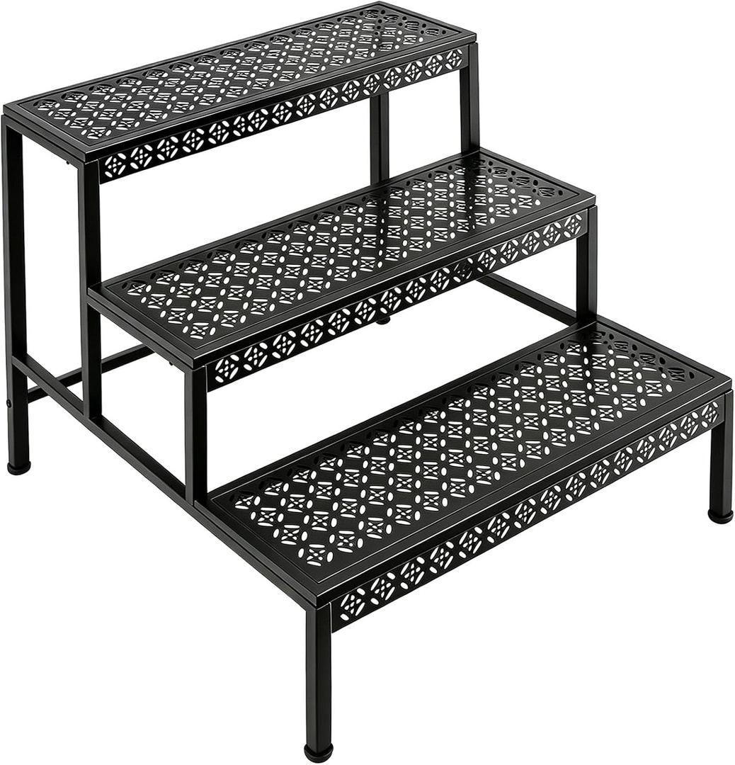 3 Tier Metal Plant Stand, Ladder Flower Pot Holder Plant Stands
