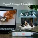 KIKETECH Quiet Dog Grooming Clippers - 4 in 1 Professional Dog Hair Clippers for Small Cats Dogs Pets, Rechargeable Cordless Pet Trimmer for Grooming, PinkRose