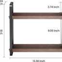 HNRLOY Bathroom Counter Organizer,Bathroom Countertop Organizer,Counter Shelf,Countertop Storage,Organization and Storage,Makeup Shelf,Sink Caddy(Brown 2 Tier)