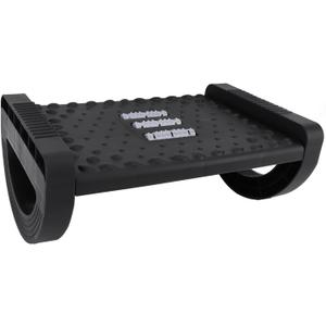 Massage Foot Rest, Roller Rocking Foot Stool Lightweight Portable Office Desk Larger Size Office Desk Footrest, Rocking Foot Nursing Stool Rocker Balance Board for Posture (Black)