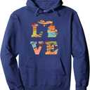 Love State of Michigan Hoodie Pullover Hoodie (2XL, Blue)