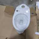 TOTO Drake Two-Piece Elongated 1.6 GPF TORNADO FLUSH Toilet with CEFIONTECT and SoftClose Seat, WASHLET+ Ready, Cotton White - MS776124CSG#01