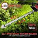 Hedge Trimmer Cordless Compatible with Milwaukee M18 Battery, 22-Inch Battery Hedge Trimmer, Brushless Bush Trimmer, 2/3'' Cutting Capacity, Lightweight & Rotatable Handle(No Battery)