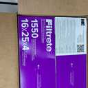 Filtrete 16x25x4 Air Filter MERV 12, MPR 1550 Certified Asthma & Allergy Friendly 2-Pack, Fits Lennox & Honeywell, AC Furnace HVAC Filters, Pleated Electrostatic (Actual Size 15.88x24.56x4.31 in)